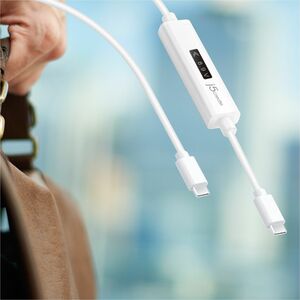 j5create JUCP14 1,22 m USB-C Datentransferkabel - 1 - TAA-konform - Cable for Computer, Ladegerät, Telefon, Notebook, Tabl