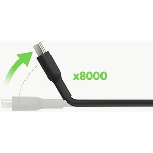 Belkin USB-C to USB-C Cable (2m / 6.6ft, Black) - 2.01 m USB-C Data Transfer Cable for Smartphone, Tablet, Notebook, AirPo