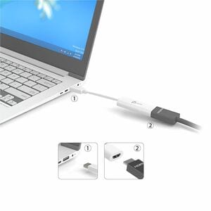 j5create JUA254 A/V Adapter - 1 - TAA Compliant - 1 × USB 3.0 Type A - Male - 1 x HDMI Digital Audio/Video - Female - 2048