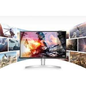 LG 27UP550N-W 27" Class 4K UHD LCD Monitor - White - 27" Viewable - In-plane Switching (IPS) Technology - LED Backlight - 