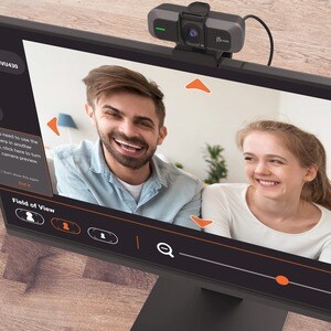 j5create JVU430 Webcam - 8 Megapixel - 60 fps - Black, Silver - 1 Pack(s) - 3840 x 2160 Video - CMOS Sensor - 94° Angle - 