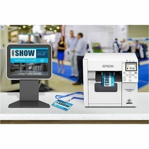 Epson ColorWorks CW-C4000 Desktop Inkjet Printer - Color - Label Print - Gigabit Ethernet - USB - USB Host - With Cutter -