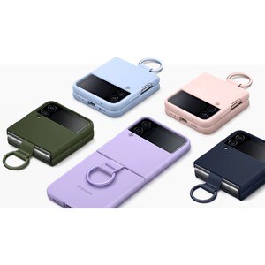 Samsung Carrying Case Samsung Galaxy Z Flip4 Smartphone - Navy - Silicone Body - Ring