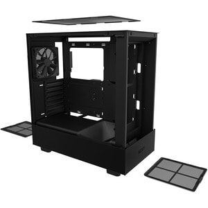 NZXT H5 Flow Gaming Computer Case - ATX Motherboard Supported - Galvanized Cold Rolled Steel (SGCC), Tempered Glass - Blac