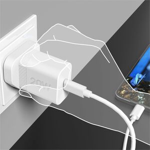 j5create JUP1420-FN 20 W AC Adapter - 1 Pack - Universal Adapter - 1 USB Type-C - For iPhone, Smart Watch, iPad Air, iPad 