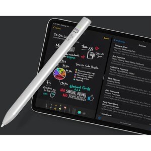 Logitech Crayon Stylus - Capacitive Touchscreen Type Supported - Active - Replaceable Stylus Tip - Aluminium, Polycarbonat