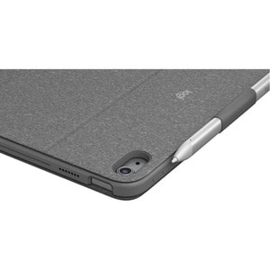 Logitech Combo Touch Keyboard/Cover Case Apple iPad (10th Generation) Tablet - Oxford Gray - Scrape Resistant, Bump Resist