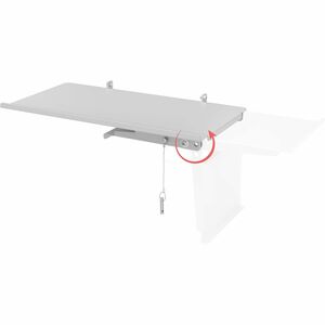 CTA Digital Add-On Keyboard Tray for ADD-PARAFSW (White) - 8.3" Width x 1.2" Depth - White - Metal