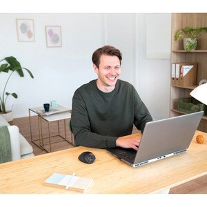 Trust Fyda Maus - Funkfrequenz - USB 2.0 - Optisch - 6 Taste(n) - Schwarz - Kabellos - 2,40 GHz - wiederaufladbar - 2400 d