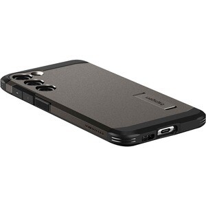 Spigen Tough Armor Case for Samsung Galaxy S23 Smartphone - Gunmetal - Drop Resistant, Impact Resistant - Thermoplastic Po