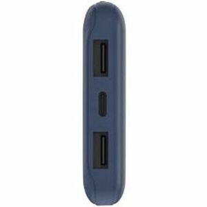 Belkin BoostCharge Stromspeicher - Blau - für iPhone, iPad, AirPod, Smartwatch, Smartphone - 10000 mAh - 3 x USB - Blau