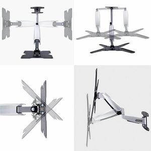 StarTech.com VESA TV Wall Mount, Adjustable Full Motion TV Wall Mount For 23"-55" Displays, Extendable/Tilting/Swivel TV W
