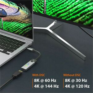 j5create Adaptador A/V - 1 - 7680 x 4320 Supported - Preto, Cinzento