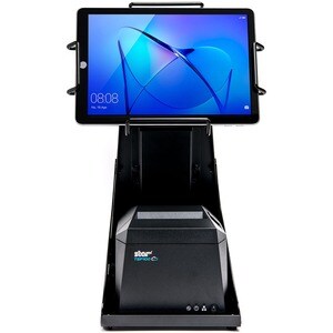 Star Micronics mUNITE mUNITE EZ100 BLK Tablet PC Stand - 33.8 cm Height x 17 cm Width x 26.7 cm Depth - Countertop, Deskto