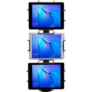 Star Micronics mUNITE TRI MOUNT BLK Mounting Pole for Tablet - Black - 3 Display(s) Supported - 55.9 cm (22") Screen Suppo