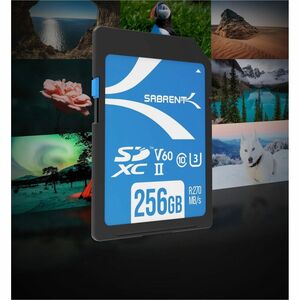 Sabrent Rocket 256 GB Class 10/UHS-II (U3) V60 SDXC - 1 - 270 MB/s Read - 170 MB/s Write - 3 Year Warranty