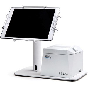 Support pour tablette PC Star Micronics mUNITE mUNITE EZPOS STAND WHT - 20,6 cm x Largeur 30 cm x Profondeur 20,1 cm - Bur