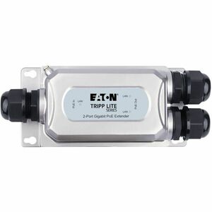 Tripp Lite series NPOE-EXT-2X1G30 Network Extender - Silver - 2 x Network (RJ-45) - 400 m Extended Range