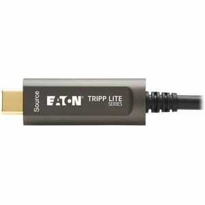 Eaton Tripp Lite Series USB-C to USB-C Plenum-Rated Fiber Active Optical Cable (AOC) - 4K 60 Hz, HDR, 4:4:4, M/M, Black, 1
