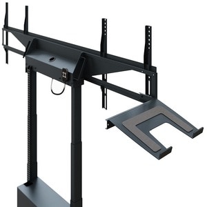 HAGOR Lift für Display, Mini-PC, Kamera, Notebook, A/V-Geräte, Display - Schwarz pulverbeschichtet - Höhenverstellbar - 2 