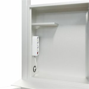 HAGOR Lift für Display - Weiß - Querformat - Höhenverstellbar - 2 Unterstützte(r) Display(s)Bildschirmgröße: 116,8 cm bis 