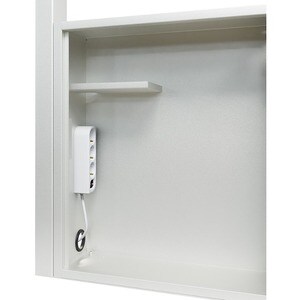 HAGOR Lift für Display - Weiß - Querformat - Höhenverstellbar - 2 Unterstützte(r) Display(s)Bildschirmgröße: 46 Zoll (116,
