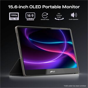 Mobile Pixels Glance Plus 16" Class Full HD OLED Monitor - 16:9 - 15.6" Viewable - 1920 x 1080 - 400 Nit - Speakers - USB 