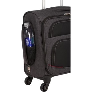 SwissGear SWA5975422146 Travel/Luggage Case (Roller) for 16" Notebook - Heather Gray, Black - Polyester Body - Handle - 16