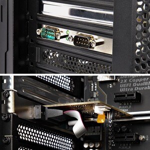 2 Port PCI Express Serielle Schnittstellenkarte, PCIe auf RS232 (DB9) Karte , Serielle Karte / Erweiterungskarte, Win/Linu