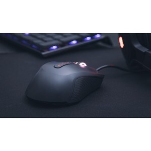 CHERRY MC 2.1 Rato para jogos - USB 2.0 - Ótico - 5 Taste(n) - 2 Programmable Button(s) - Preto - Cabo - 5000 dpi - Roda d