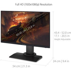 ViewSonic Elite XG2431 24" Class Full HD LED Monitor - 16:9 - Black - 60.5 cm (23.8") Viewable - In-plane Switching (IPS) 