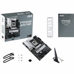 Asus Prime PRIME X670-P WIFI Desktop Motherboard - AMD X670 Chipset - Socket AM5 - ATX - Ryzen 7, Ryzen 8, Ryzen 9 Process