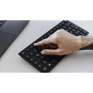CHERRY KW 9200 MINI Tastatur - Kabel/Kabellos Konnektivität - USB-Typ C Schnittstelle - Englisch (GB) - Schwarz - SX Keysw