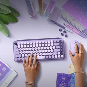 Logitech POP Keys Wireless Mechanical Keyboard with Customizable Emoji Keys - Wireless Connectivity - Bluetooth - 5.1 - 10