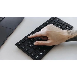 CHERRY KW 9200 MINI Keyboard - Wired/Wireless Connectivity - USB Type C Interface - English (UK) - Black - SX Keyswitch - 
