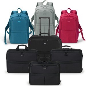 Dicota Eco Top Traveller SCALE Tasche für 30,5 cm (12 Zoll) bis 35,8 cm (14,1 Zoll) Notebook, Tablet - Schwarz - 600D Poly
