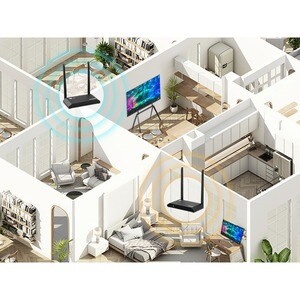 SIIG Full HD Wireless HDMI KVM Extender with Loopout - 1080p up to 500ft - Transmits 1080p HDMI signals wirelessly up to 5