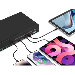 16-Port Industrial USB-C PD Charging Station - 600W - SIIG Industrial grade power charging station adds 16 USB-C charging 