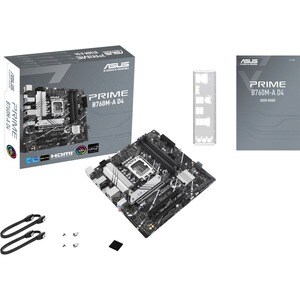 Asus Prime B760M-A D4 Desktop Motherboard - Intel B760 Chipset - Socket LGA-1700 - Micro ATX - Pentium Gold, Celeron, Core