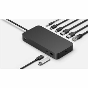 Microsoft Docking Station - for Notebook, Monitor - 165 W - Thunderbolt 4 - 2 Displays Supported - 4K - 3840 x 2160 - 6 x 