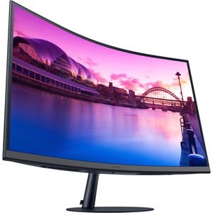 Samsung Essential S32C390EAE 32" Class Full HD Curved Screen LCD Monitor - 16:9 - Black, Dark Blue Gray - 32" Viewable - V