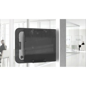 Heckler Design Wall Mount for iPad mini (6th Generation), Gang Box, Network Adapter - Black Gray - Powder Coated Steel, Po