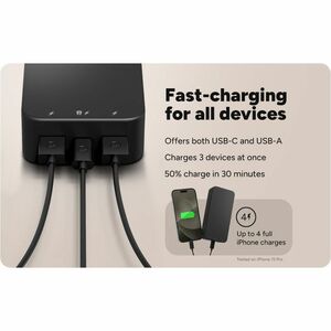 mophie powerstation XL for phones and tablets - portable power with USB-C fast charging - 20,000 mAh internal battery - Th