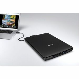 Epson Perfection V19 II Flatbed/Film Scanner - 4800 dpi Optical - 48-bit Color - 16-bit Grayscale - USB