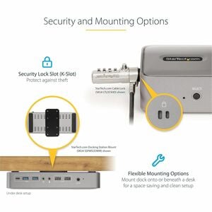 StarTech.com Dual-Laptop USB-C KVM Docking Station, Dual Monitor 4K 60Hz DisplayPort KVM Dock, 5x USB Hub, GbE, 90W/45W PD