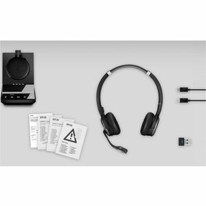 EPOS IMPACT SDW 5063 Kabellos Auf den Ohren, Über das Ohr, Nackenbügel Stereo Headset - Binaural - Geschlossen - 20 Hz bis