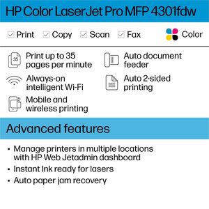 HP Color LaserJet Pro MFP 4301fdw