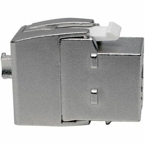 Tripp Lite by Eaton N238-001-GY-TF Netzwerkanschluss - TAA-konform - Abschirmung - Weiß, Silber