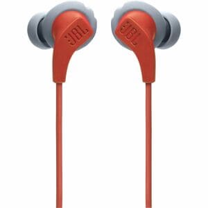 Harman Endurance Run 2 Wired Earbud, Behind-the-ear Stereo Earset - Coral - Google Assistant, Siri - Binaural - In-ear - 2