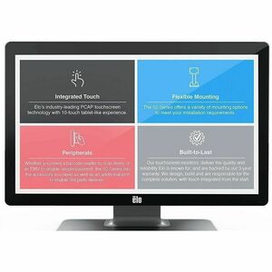 Elo 2202L 22" Class LED Touchscreen Monitor - 16:9 - 14 ms - 54.6 cm (21.5") Viewable - TouchPro Projected Capacitive - 10